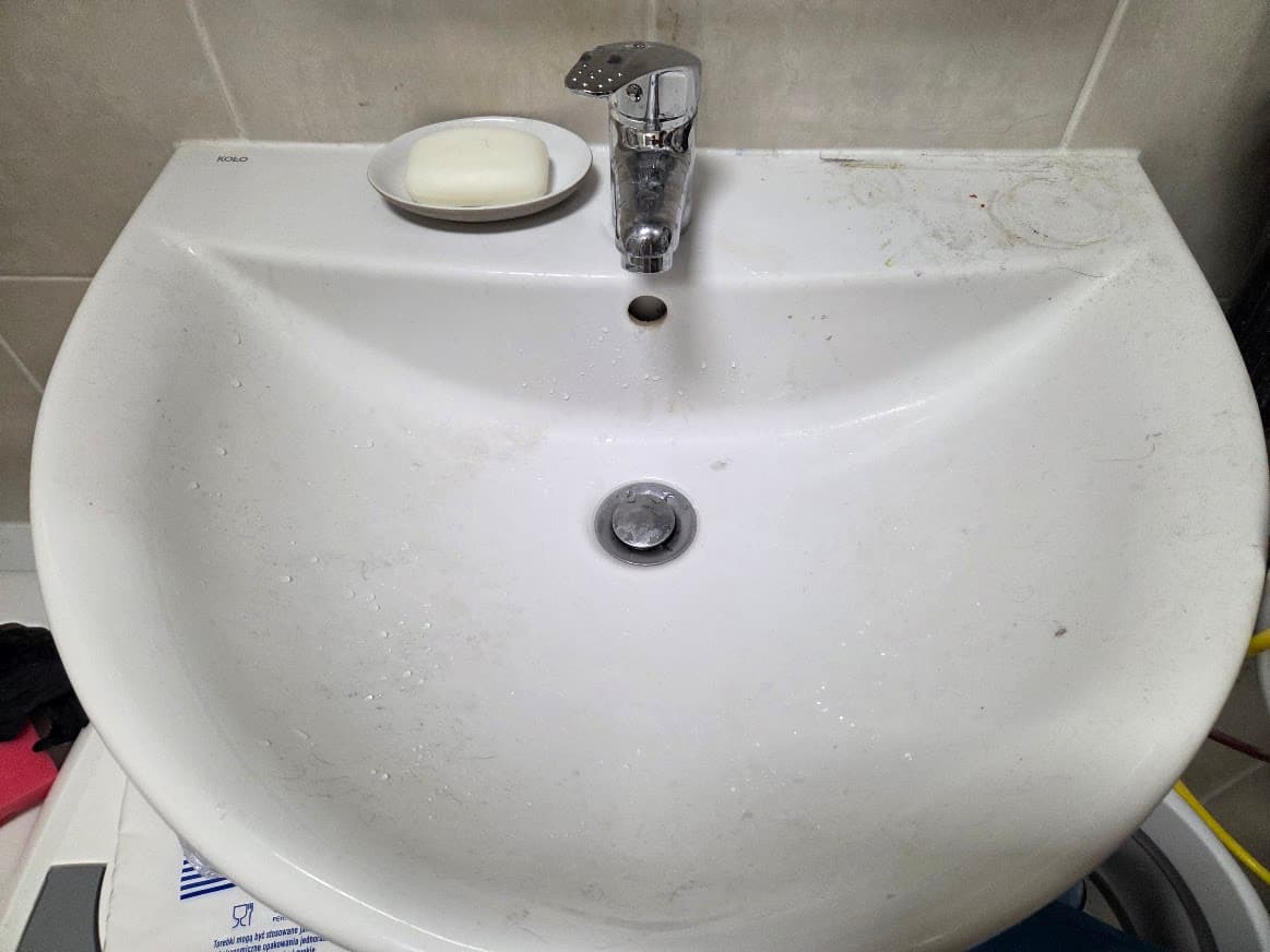 Umywalka - przed